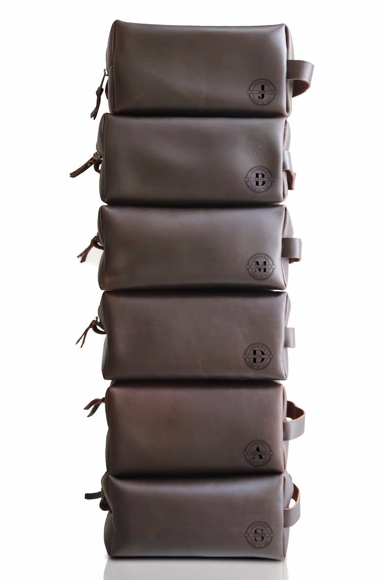 Mens Leather Toiletry Bag | DB