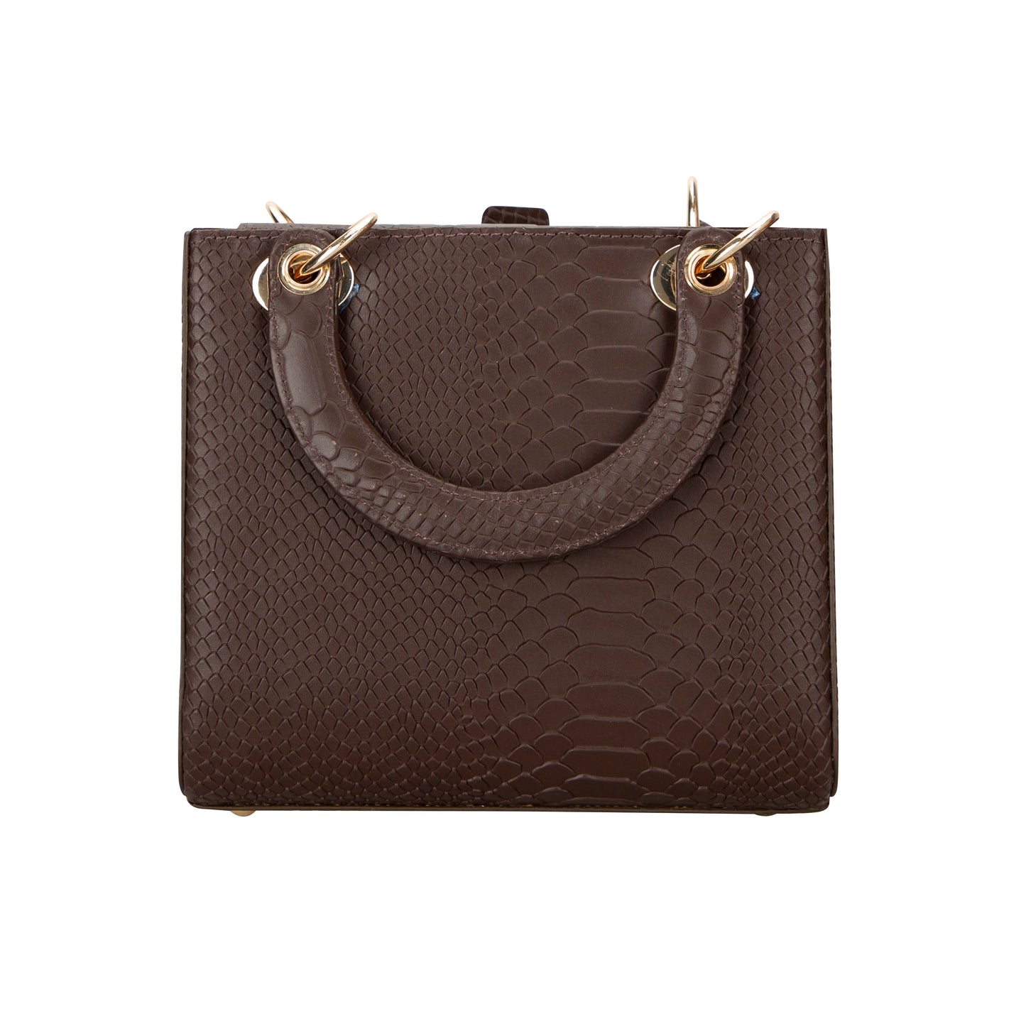 Mila Lady Top Handle | Black Snake Pattern