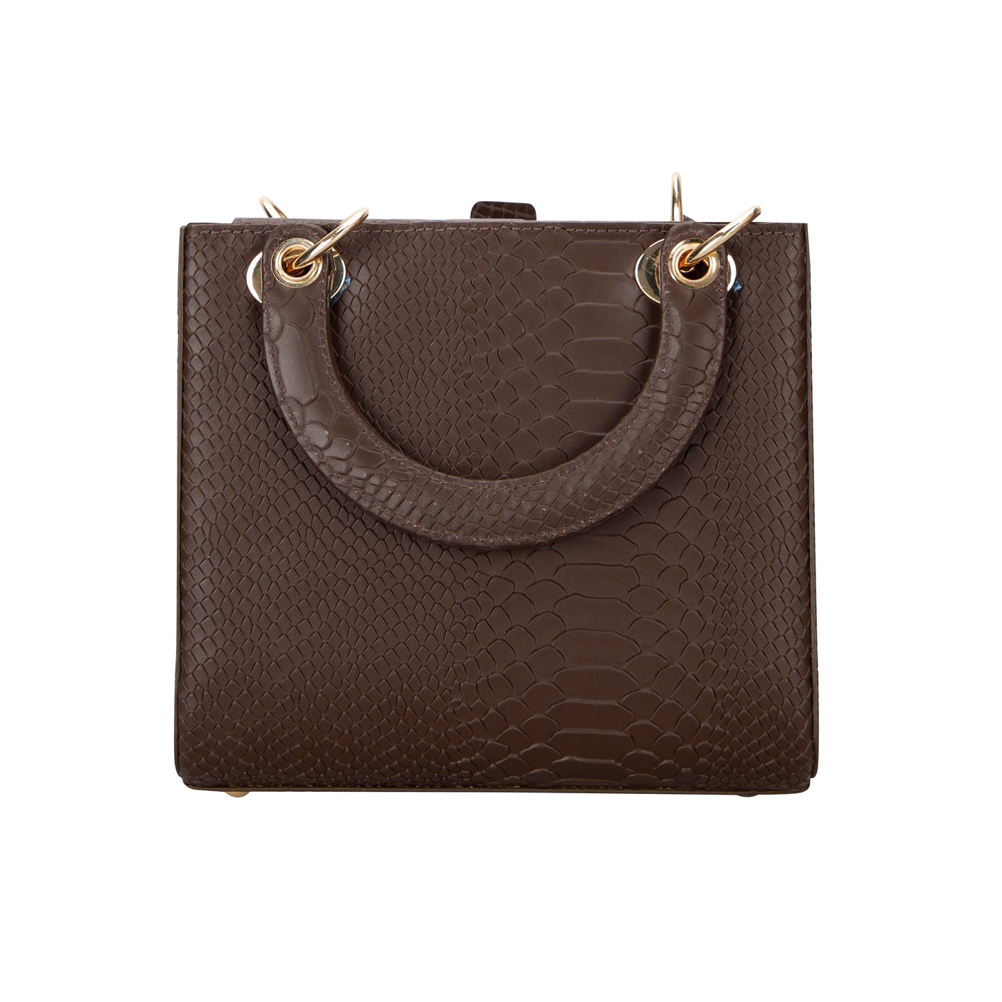 Mila Lady Top Handle | Cobalt Blue Ostrich