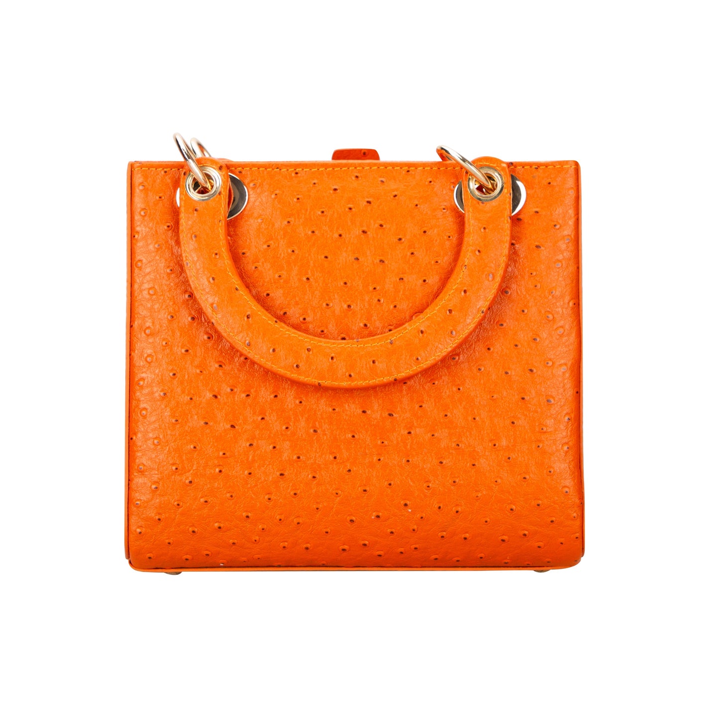 Mila Lady Top Handle | Gold Croc