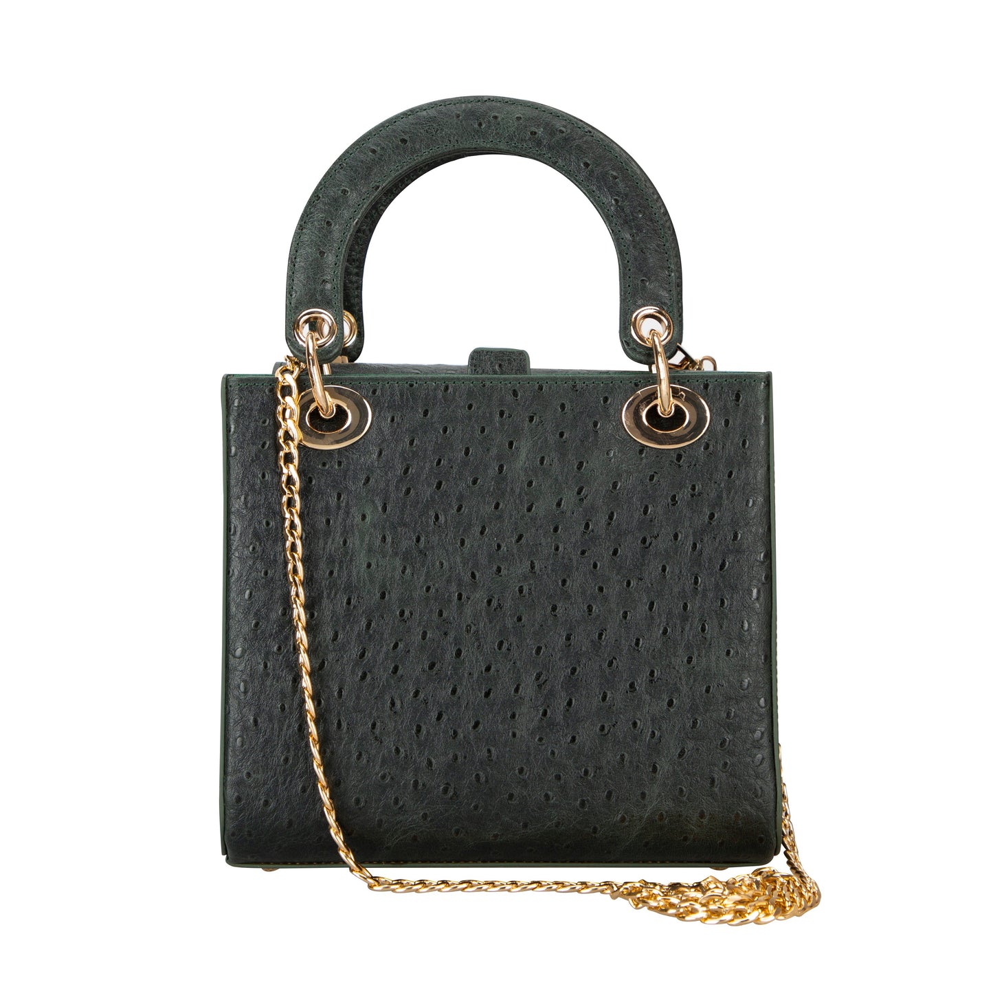 Mila Lady Top Handle | Cobalt Blue Ostrich
