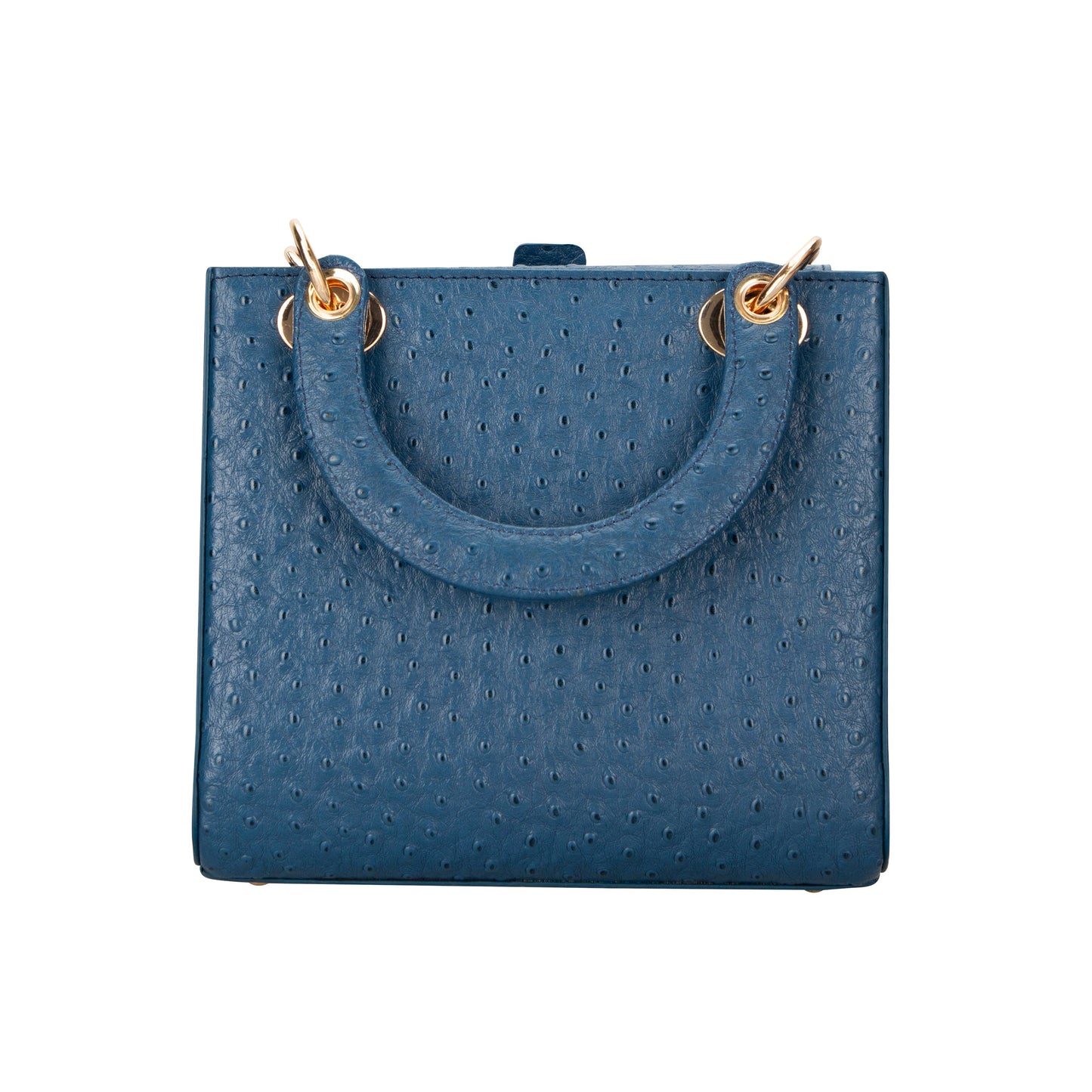Mila Lady Top Handle | Cobalt Blue Ostrich
