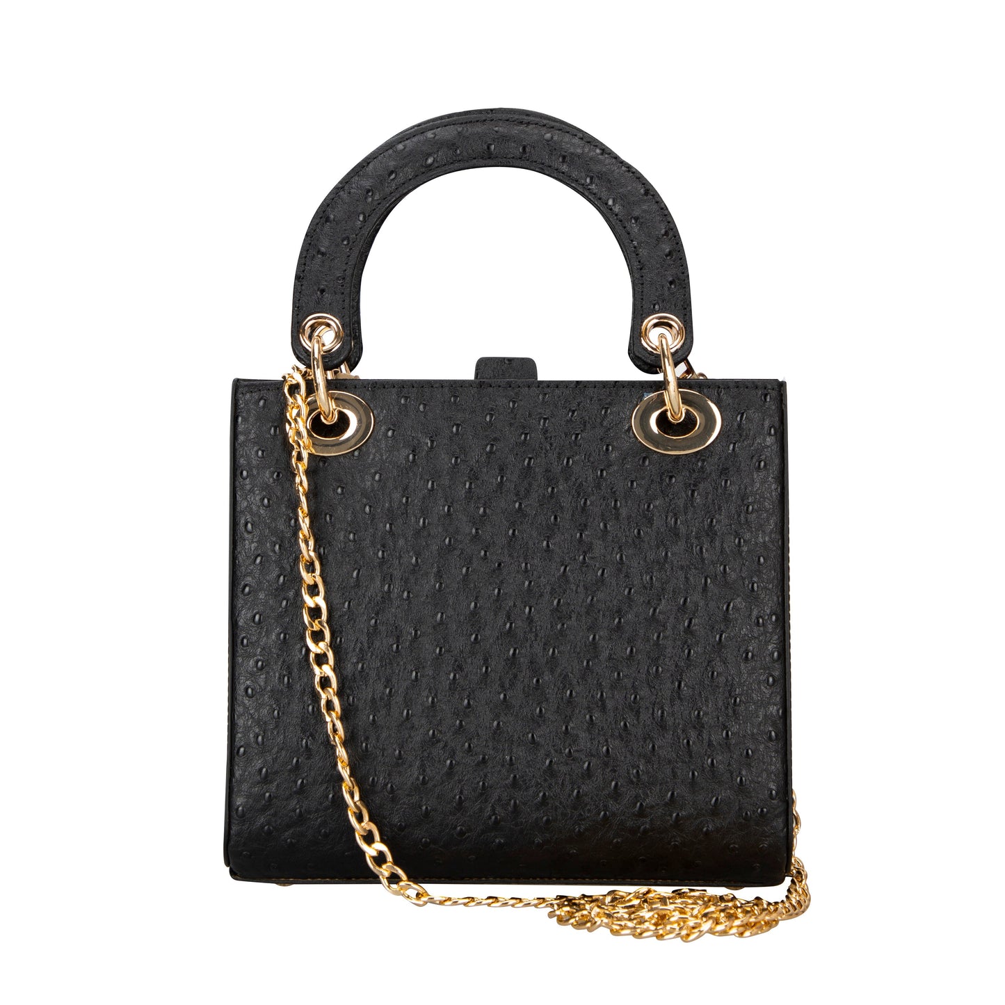 Mila Lady Top Handle | Gold Croc