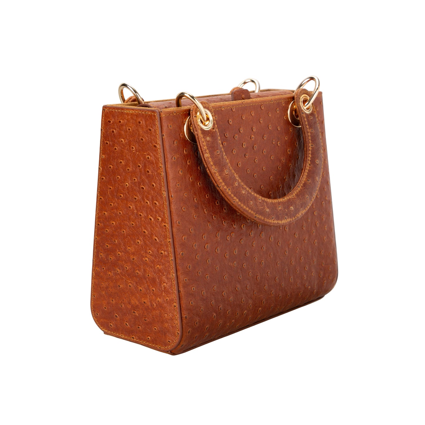 Mila Lady Top Handle | Gold Croc