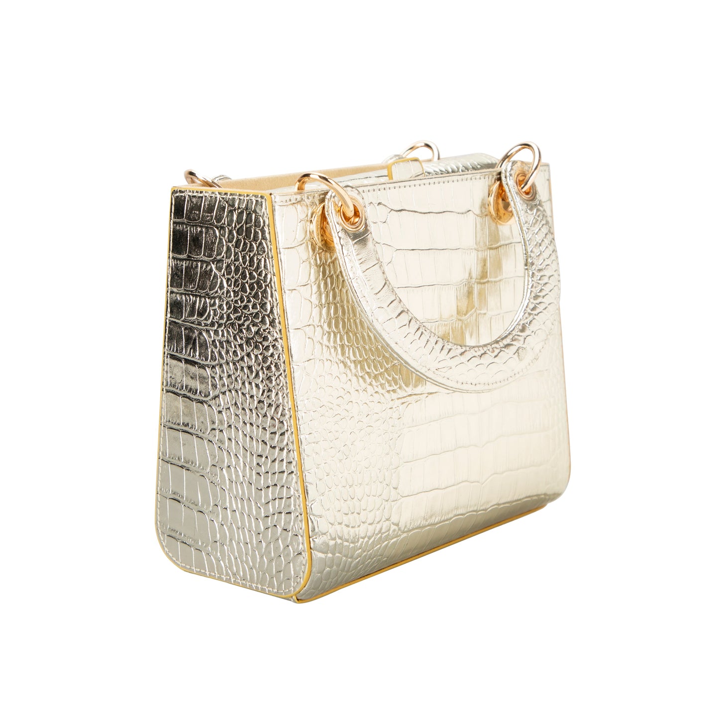 Mila Lady Top Handle | Black Snake Pattern