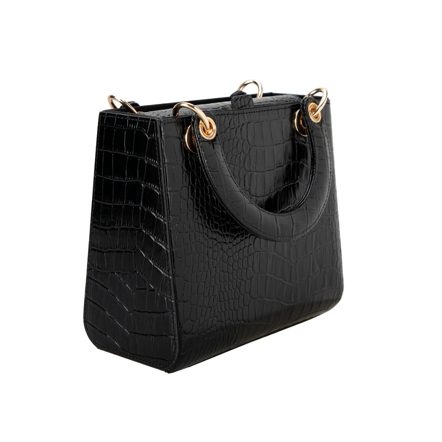 Mila Lady Top Handle | Cobalt Blue Ostrich