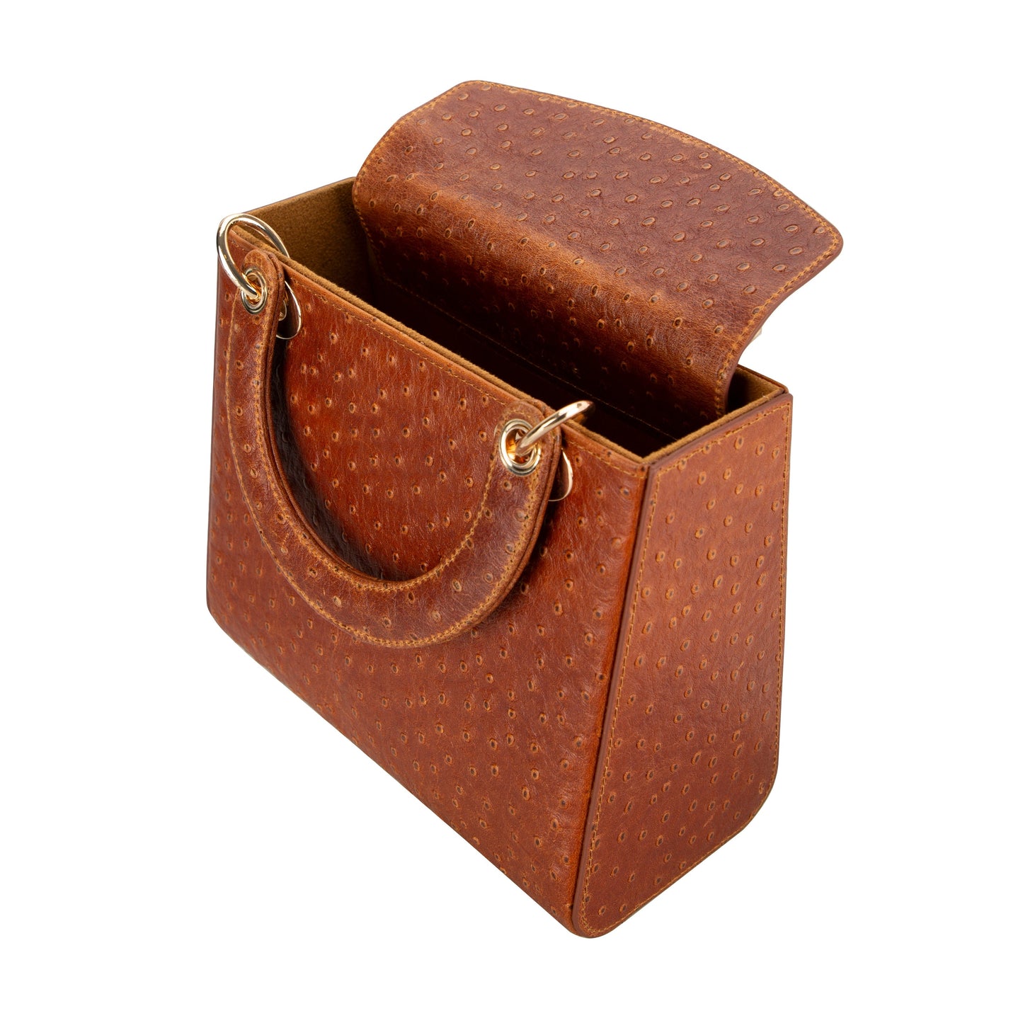 Mila Lady Top Handle | Gold Croc