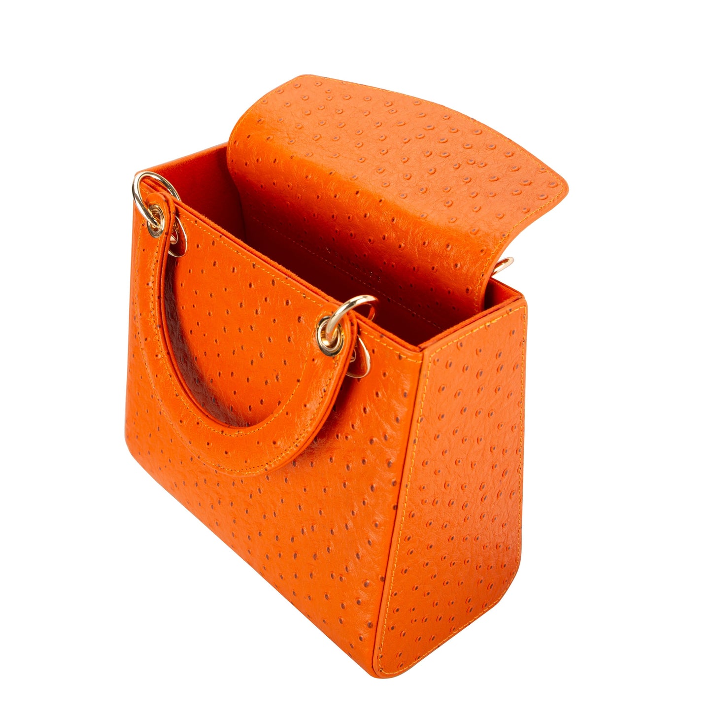 Mila Lady Top Handle | Gold Croc