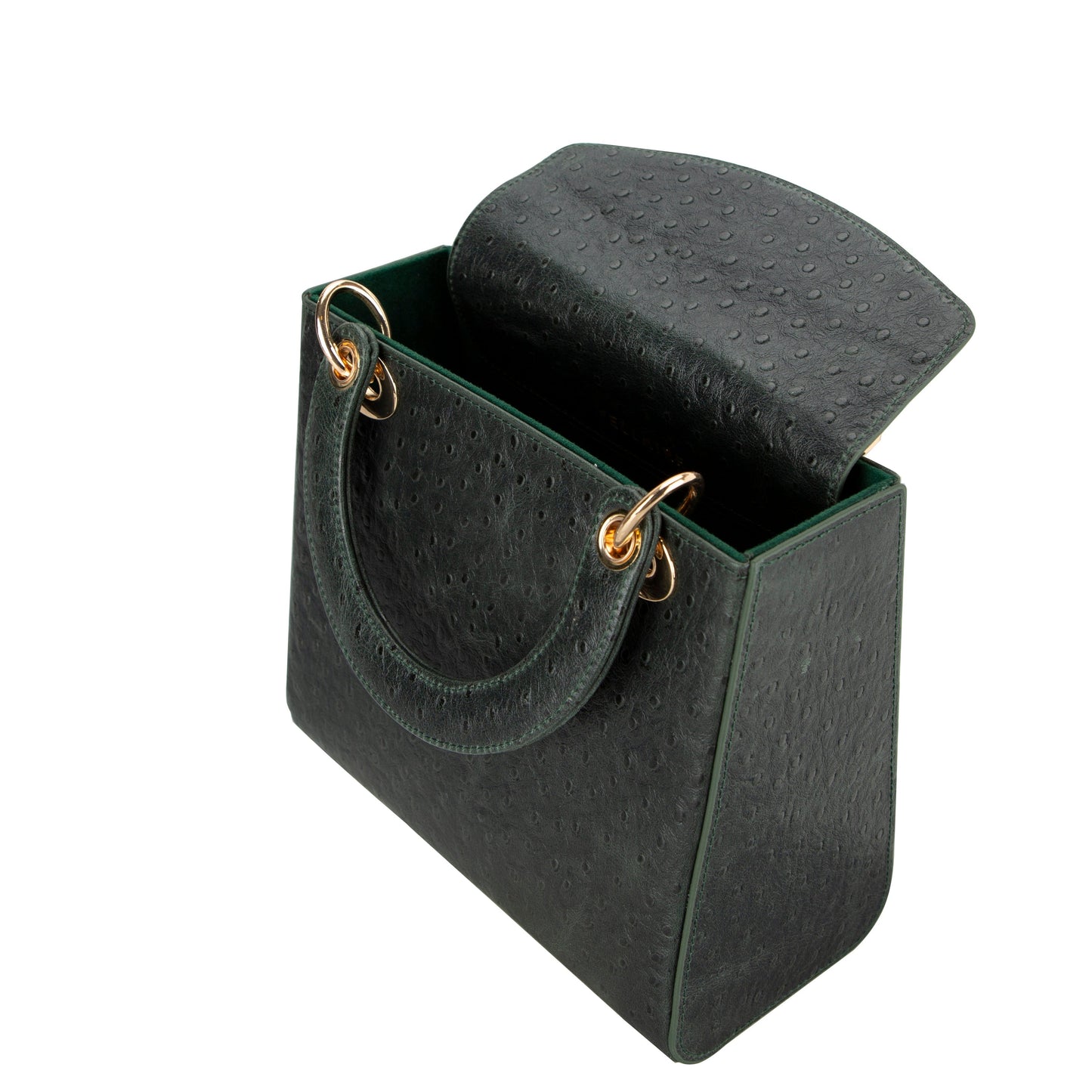 Mila Lady Top Handle | Gold Croc