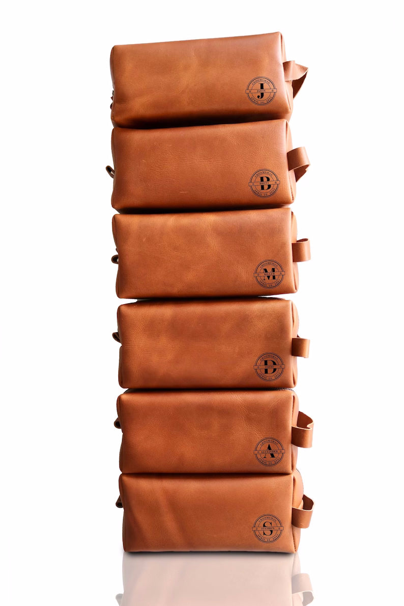 Mens Leather Toiletry Bag | LB