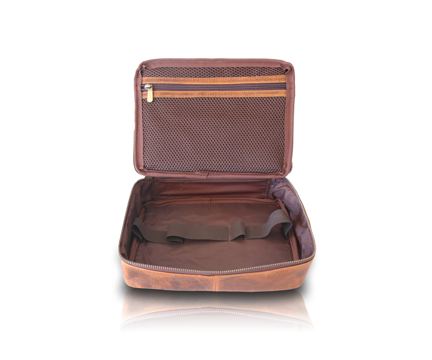 Leather Travel Makeup Bag | LB