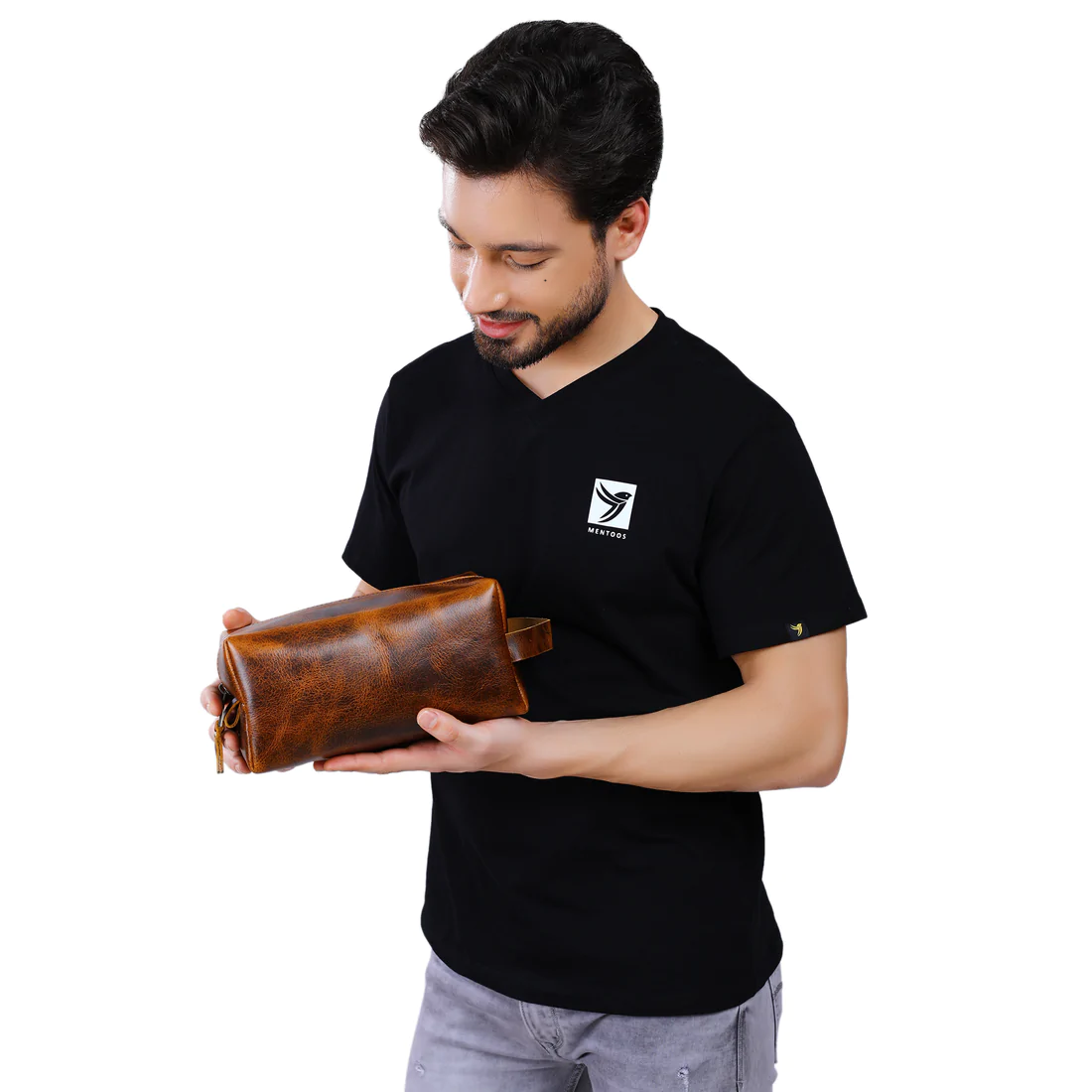 Mens Leather Toiletry Bag | AB