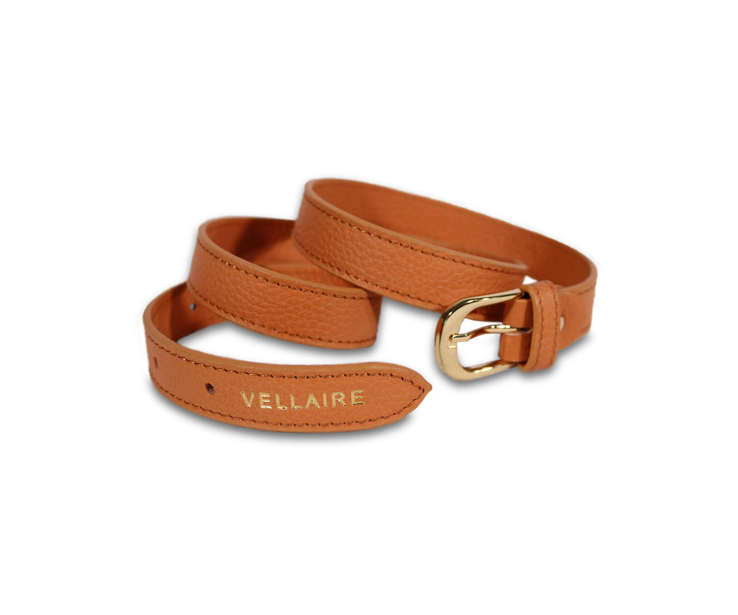 Leather Women Belt - White