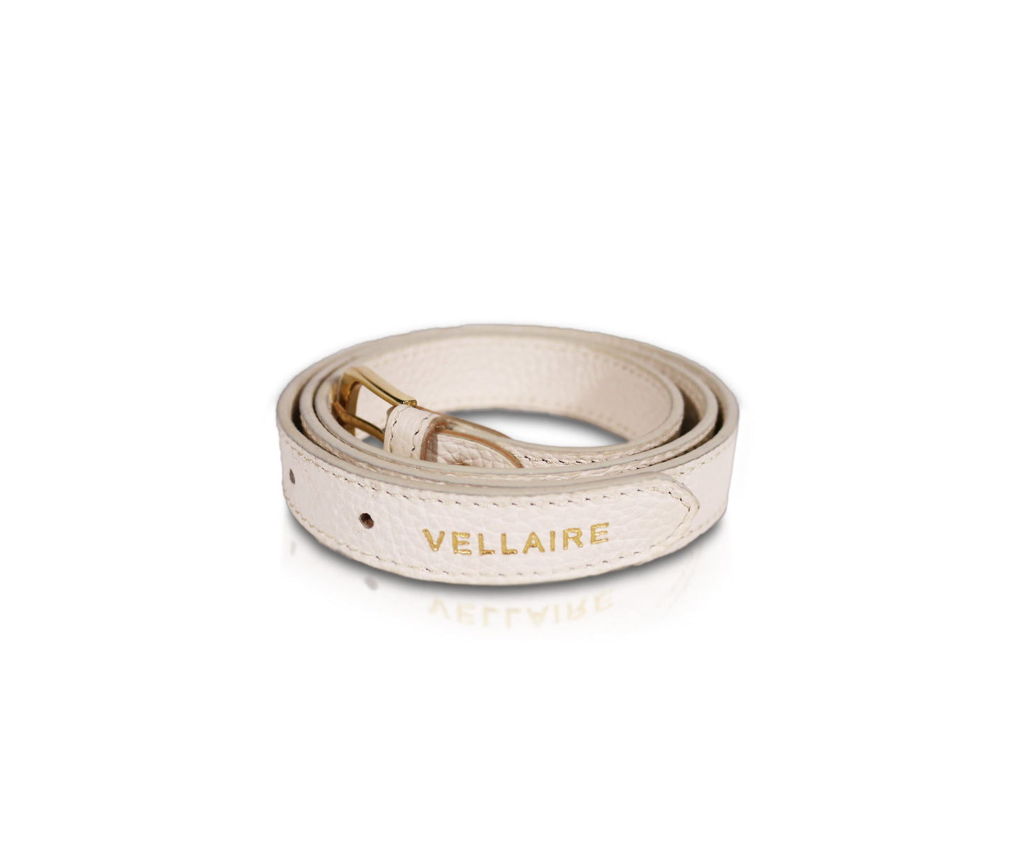 Leather Women Belt - White