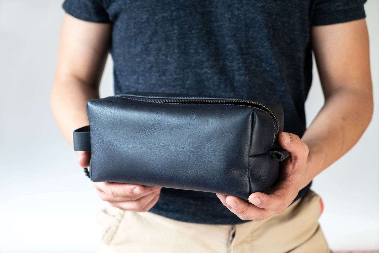 Mens Leather Toiletry Bag | AB