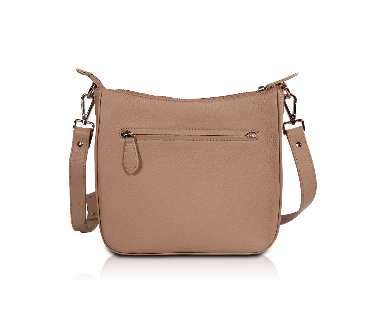 Leather Chaise Bag - Coffee