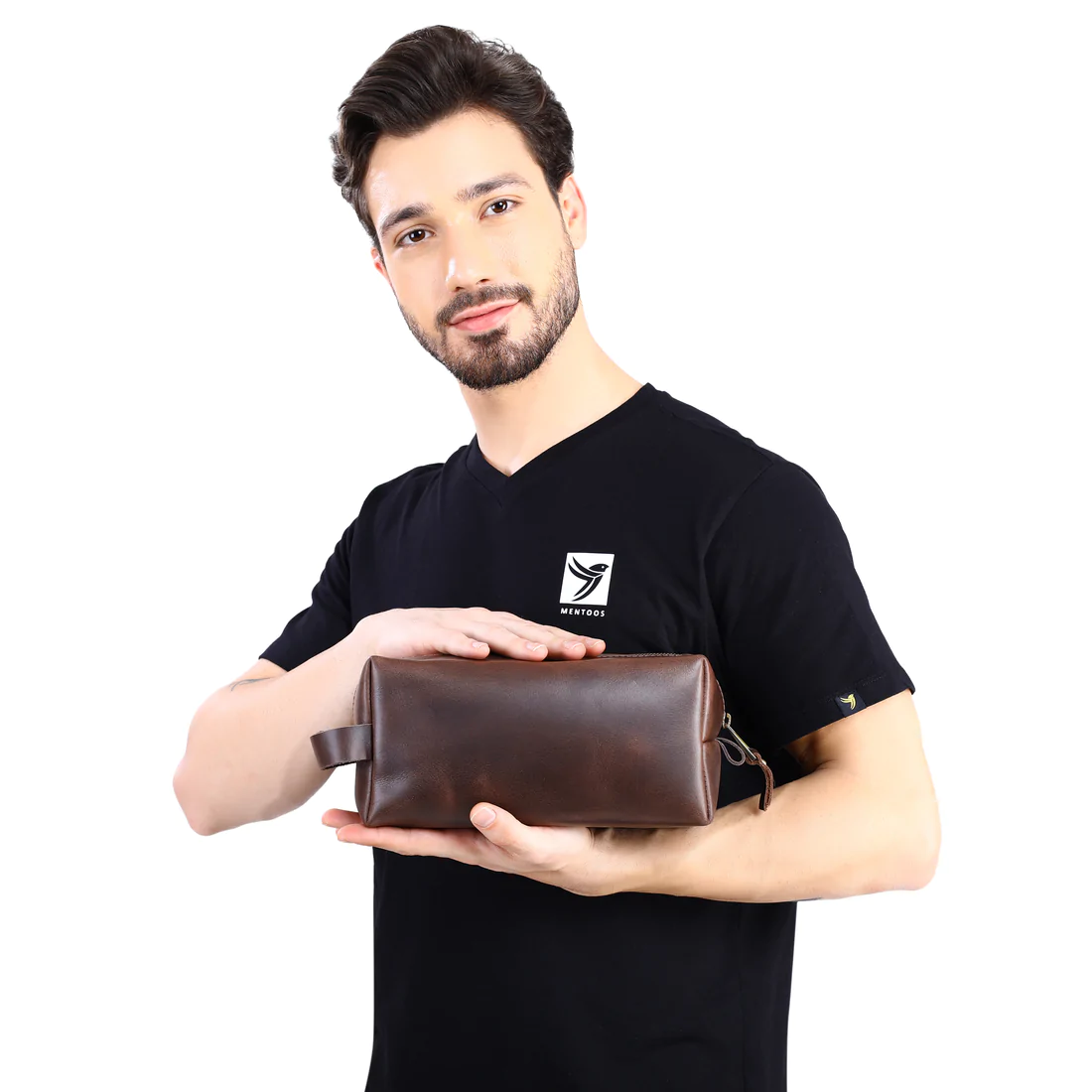 Mens Leather Toiletry Bag | AB