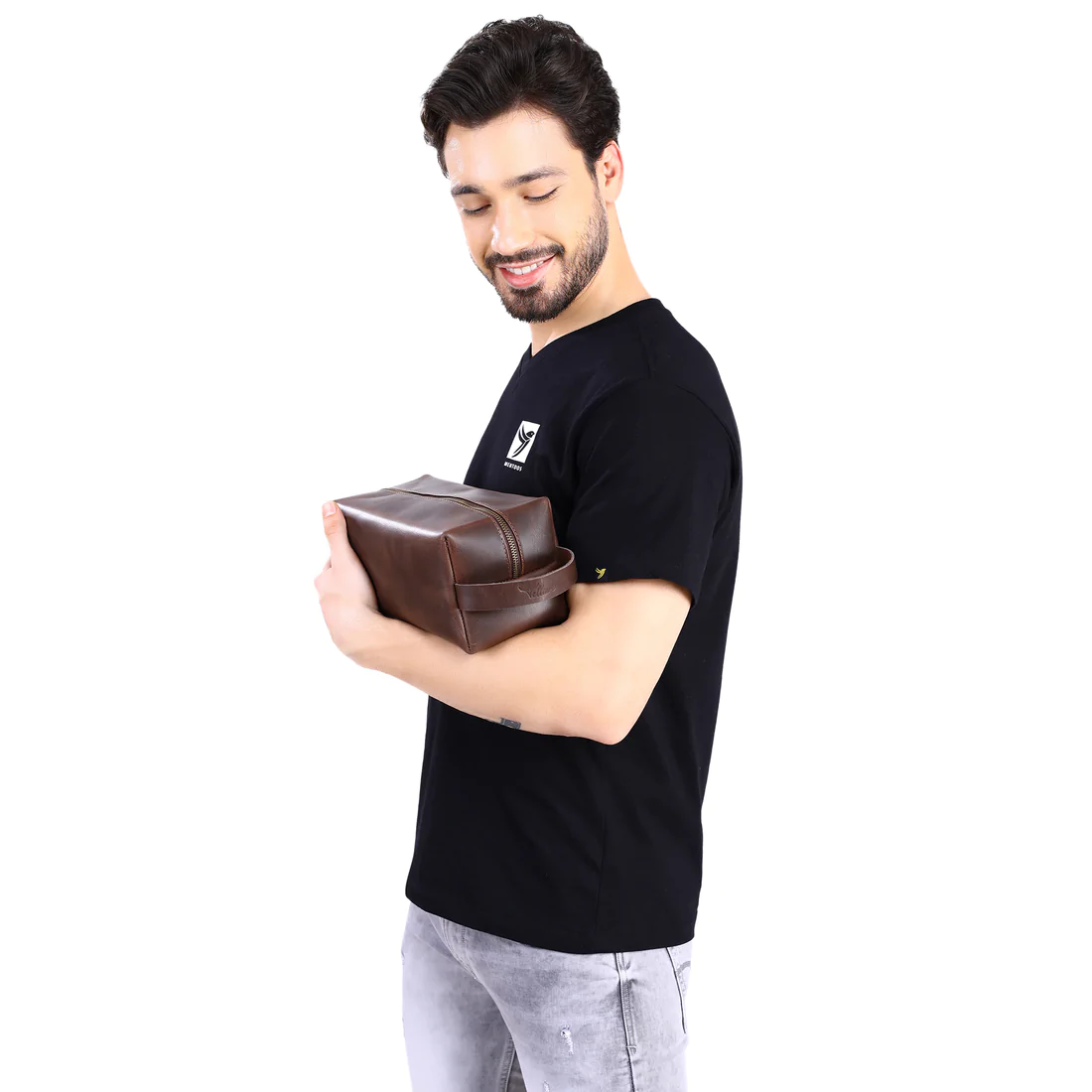 Mens Leather Toiletry Bag | AB