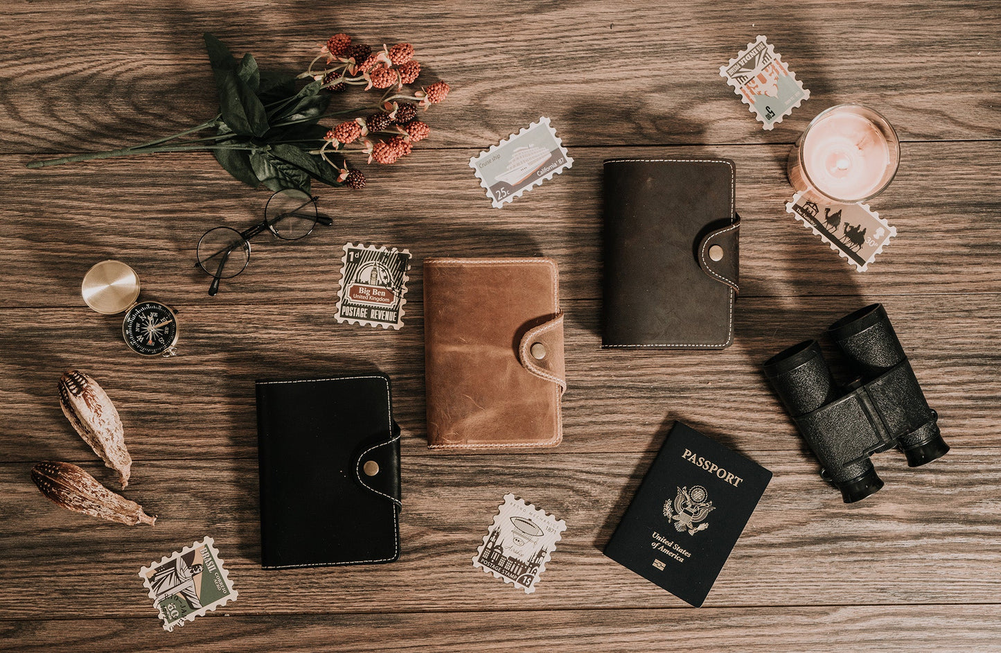 Passport Cover - Dark Brown
