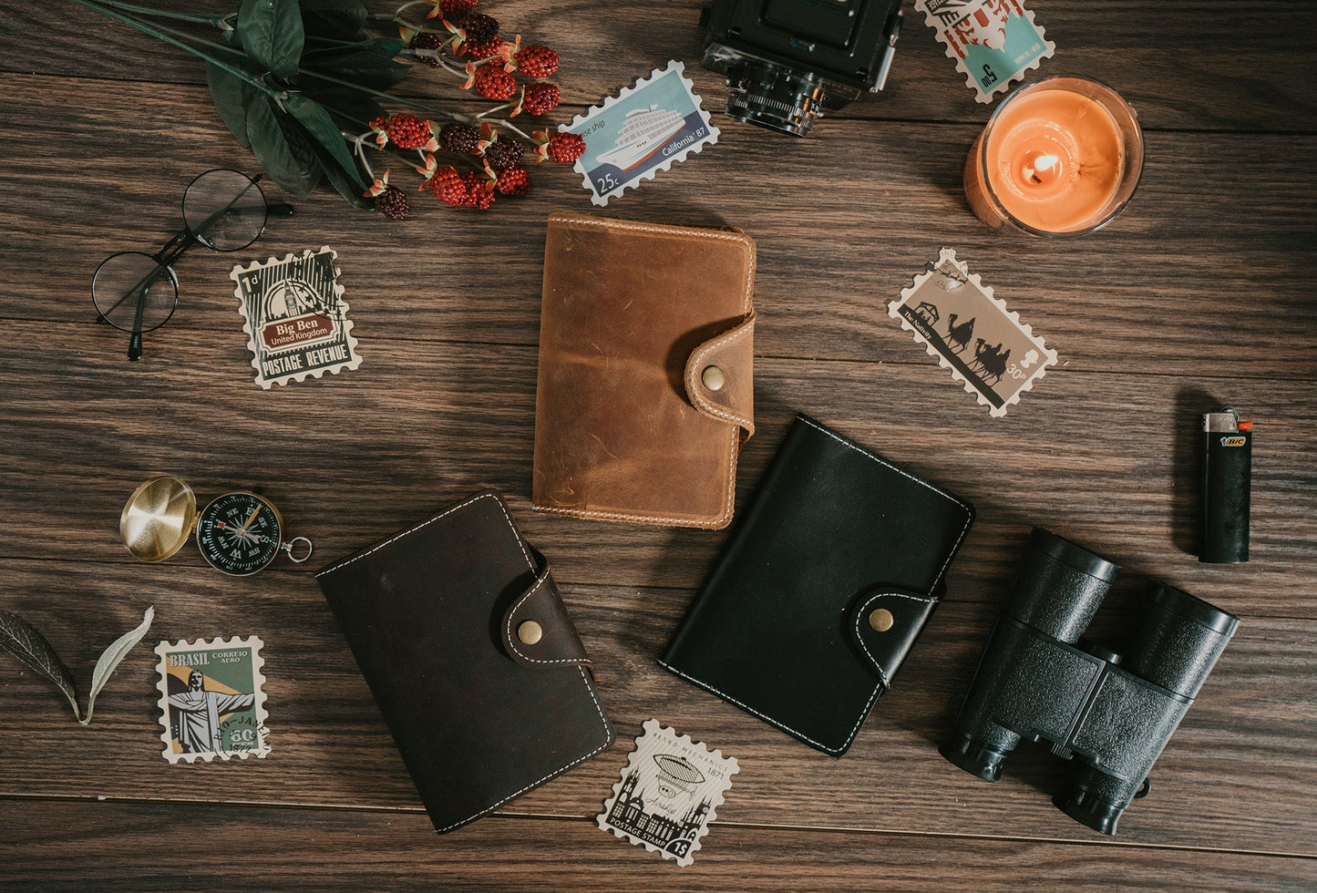 Passport Cover - Dark Brown