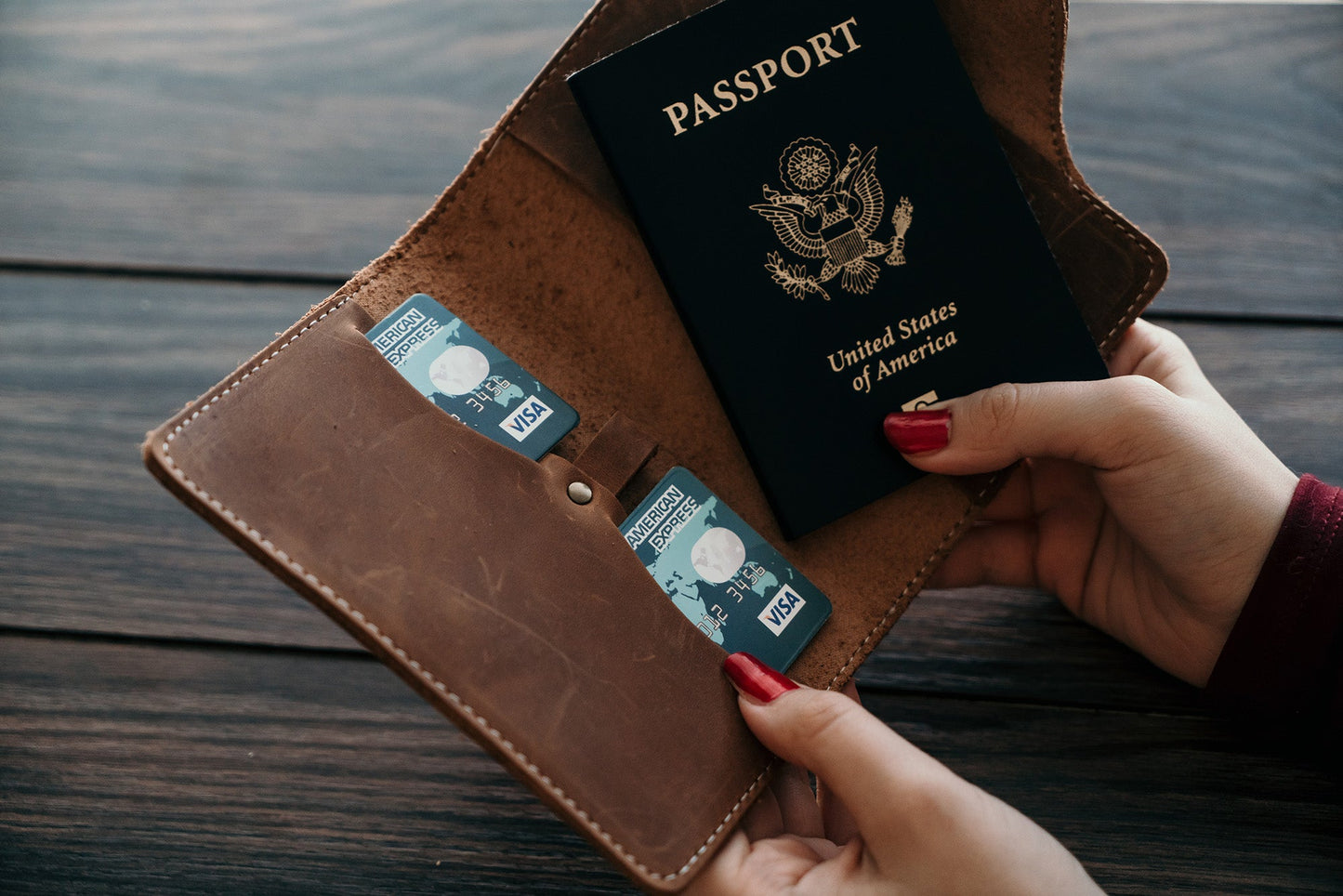 Passport Cover - Dark Brown