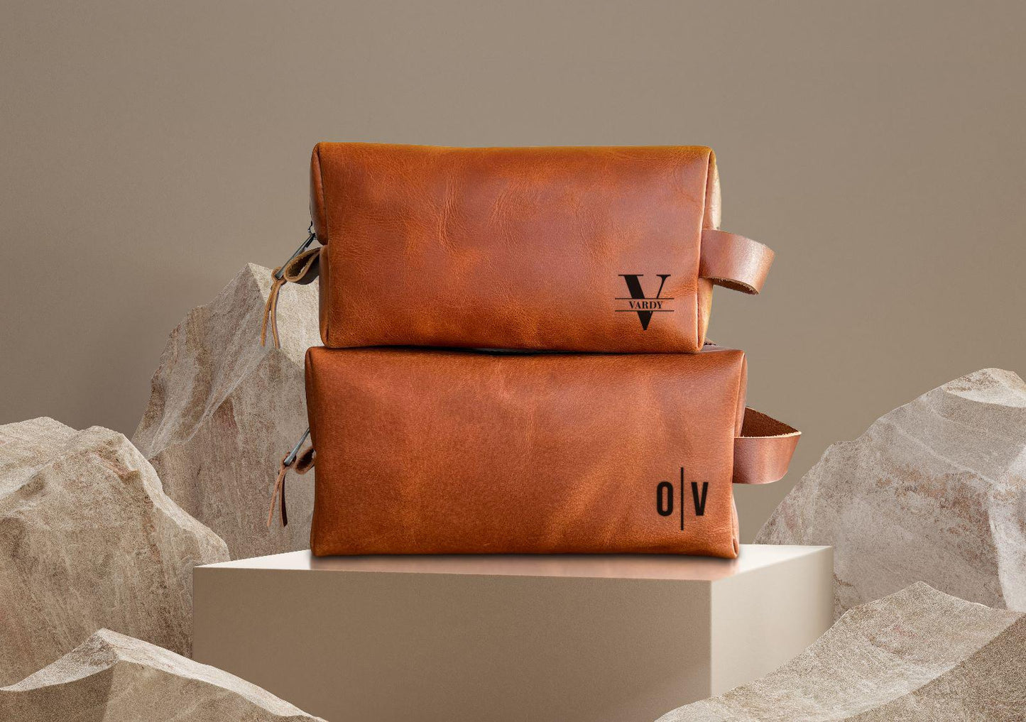 Mens Leather Toiletry Bag | AB