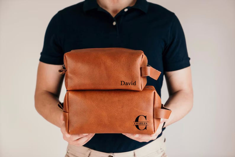 Mens Leather Toiletry Bag | AB