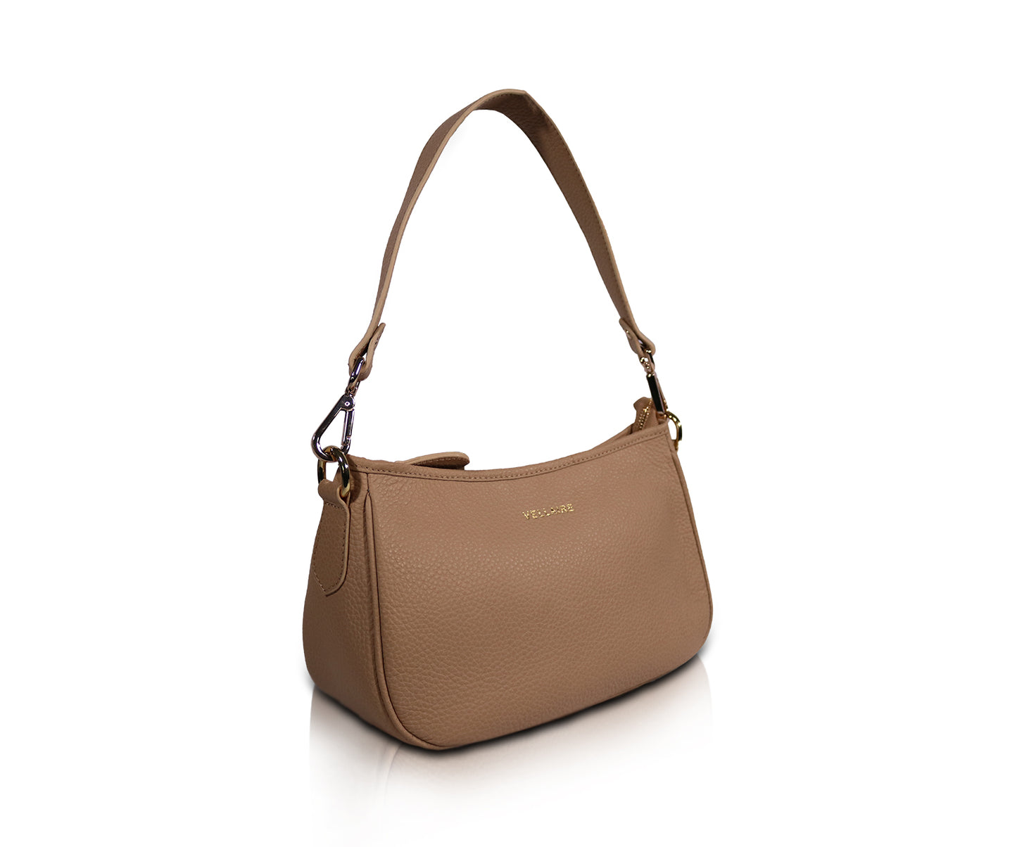 Leather Shoulder Bag - Coffee