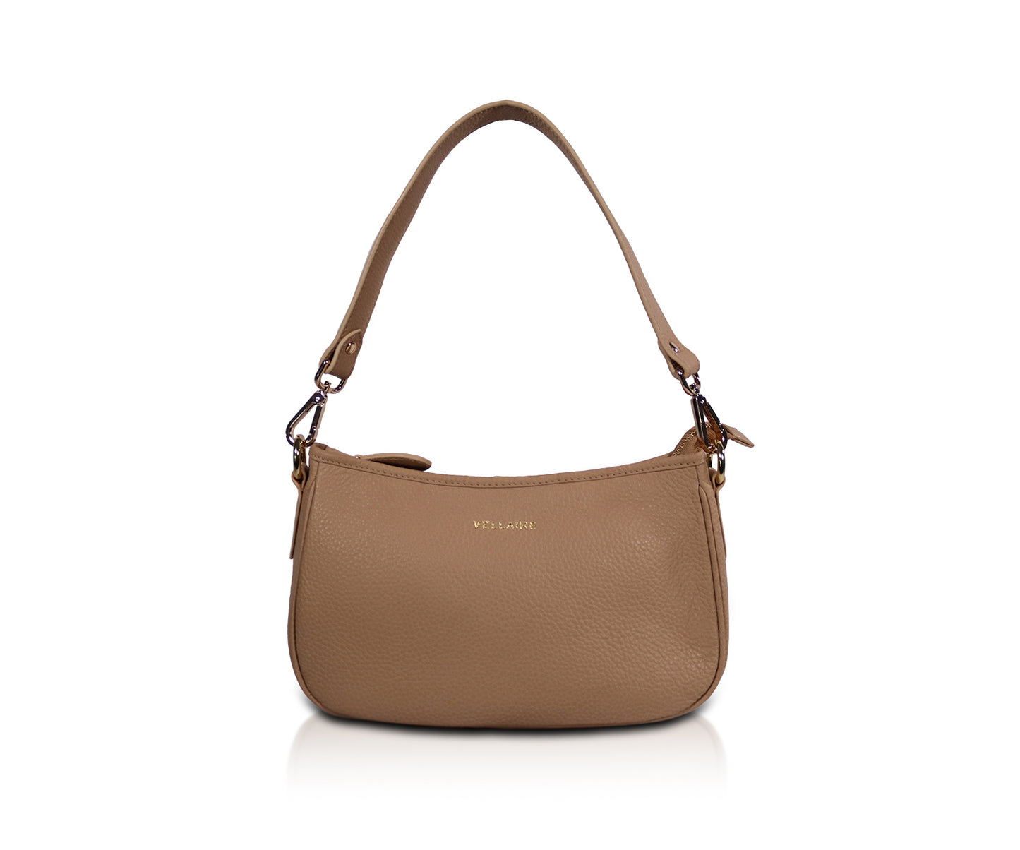 Leather Shoulder Bag - Coffee