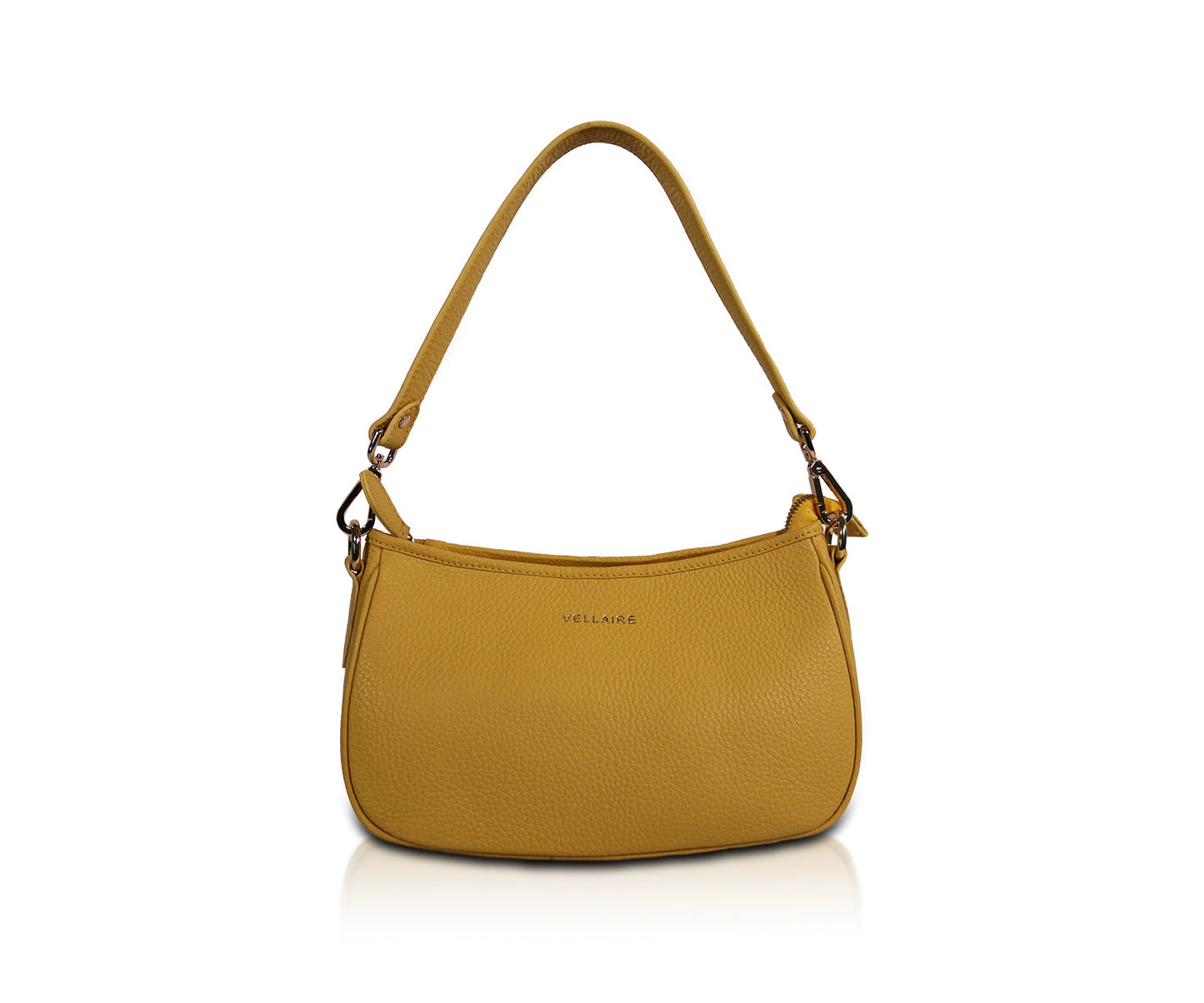 Leather Shoulder Bag - Mustard