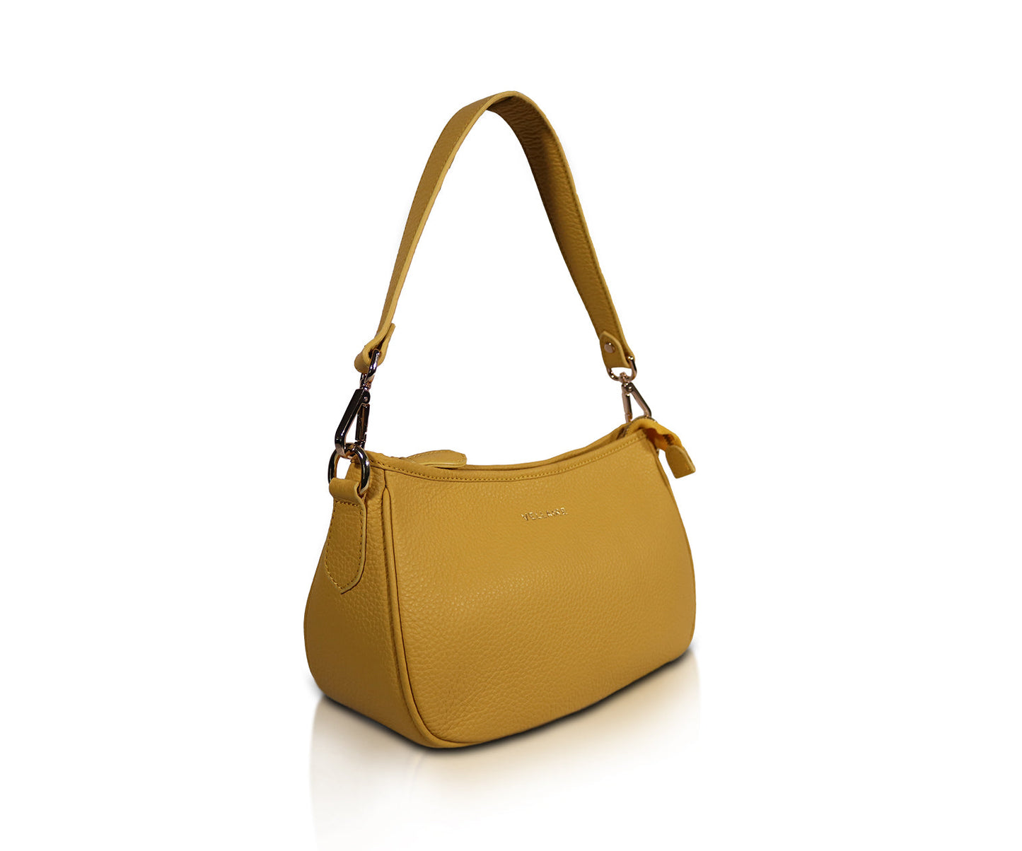 Leather Shoulder Bag - Mustard
