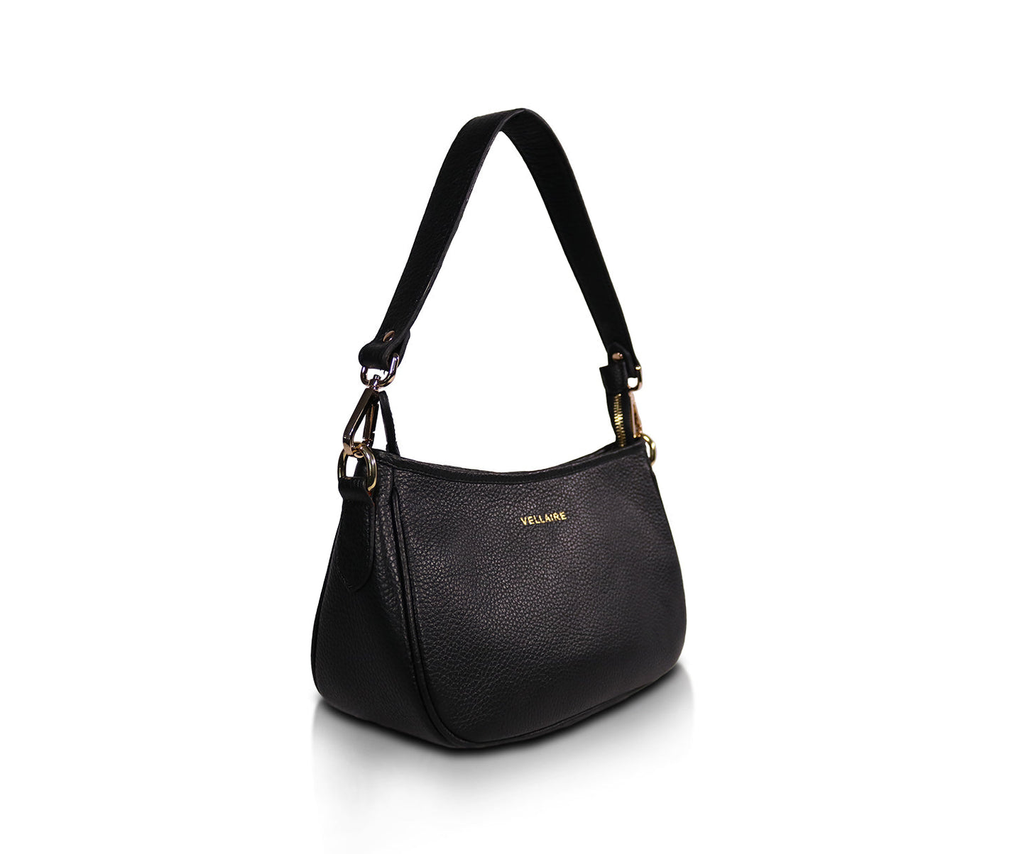 Leather Shoulder Bag - Orange