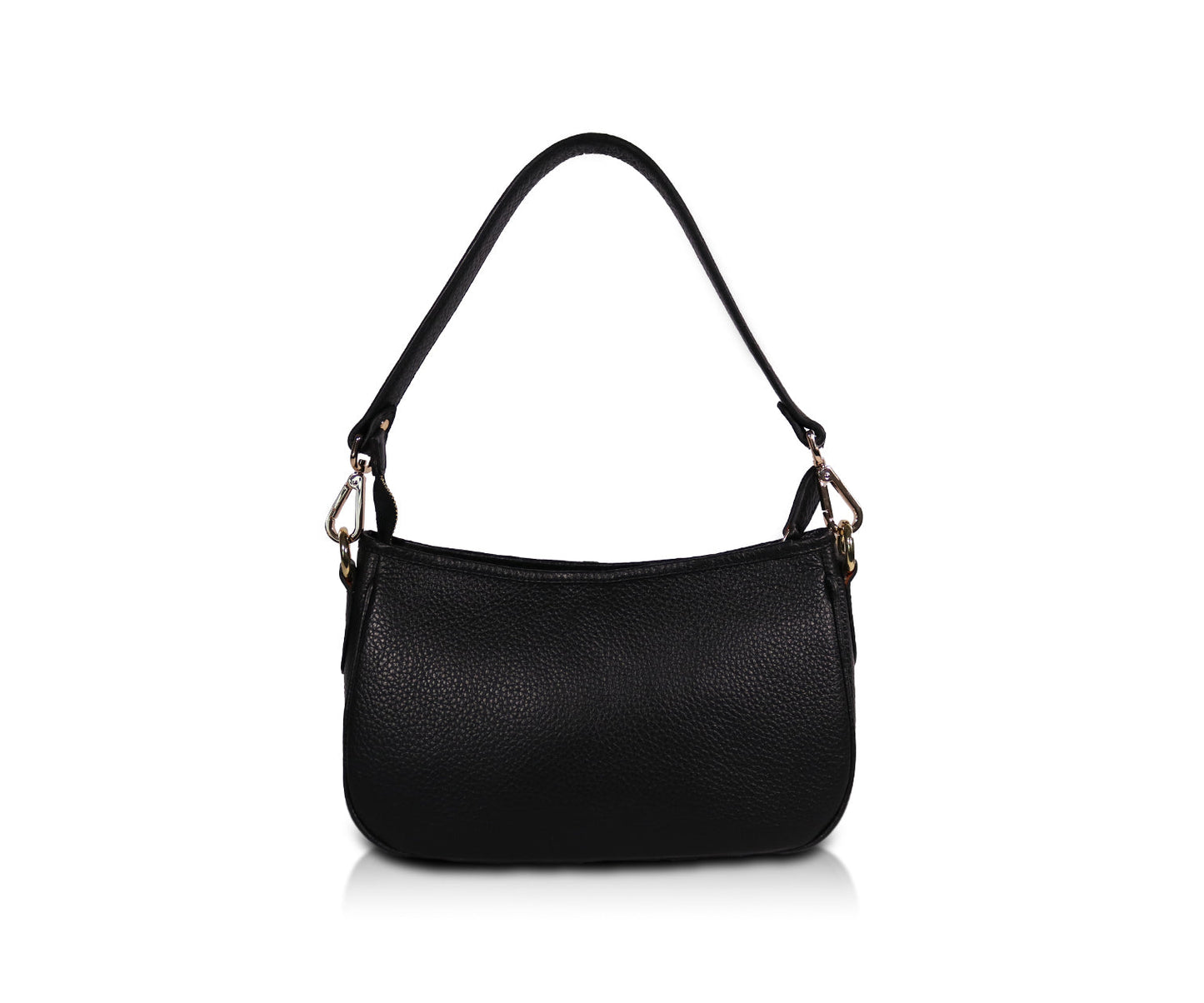 Leather Shoulder Bag - Orange