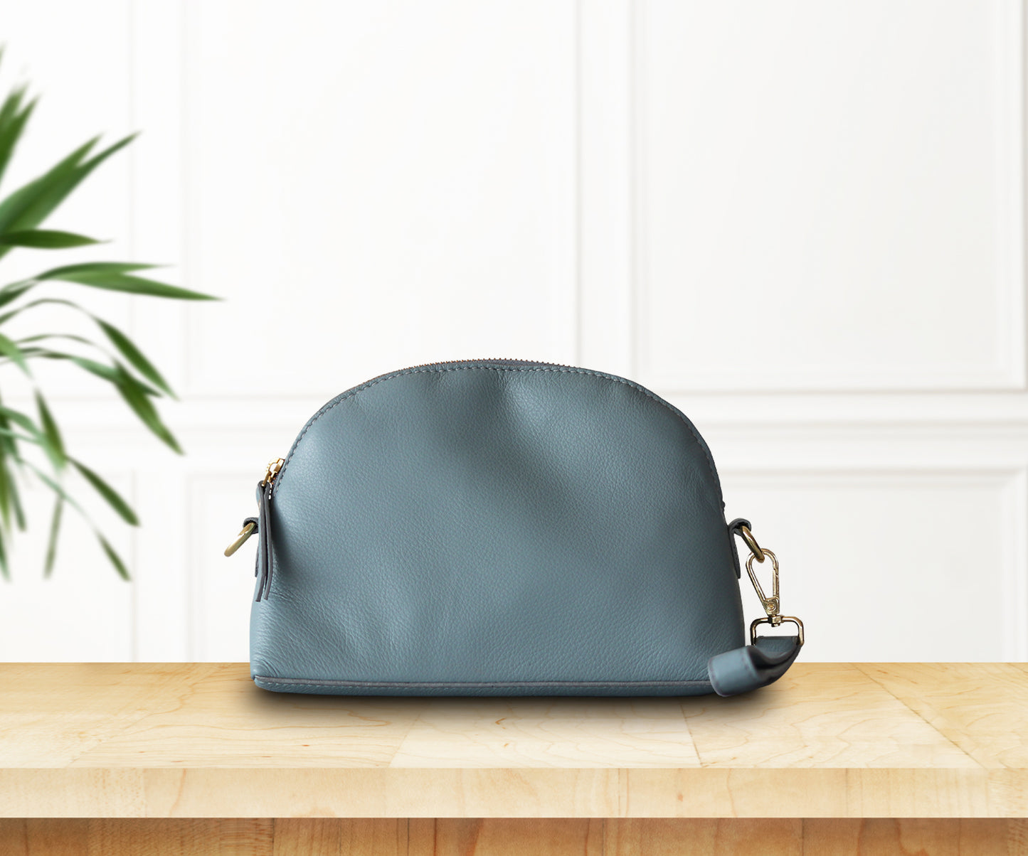 Leather NDM Makeup Bags | Baby Blue