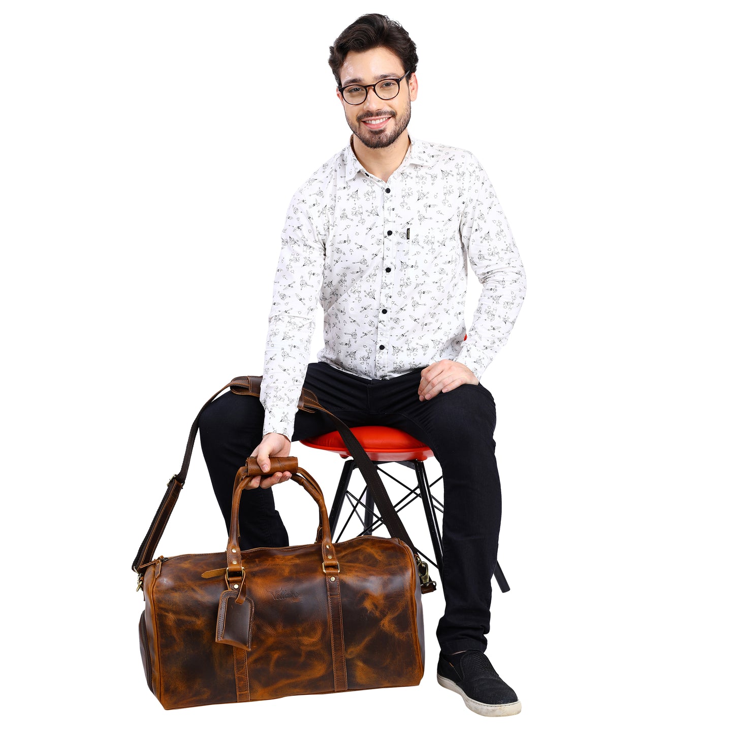 Leather Duffle Bag X-Large | LB