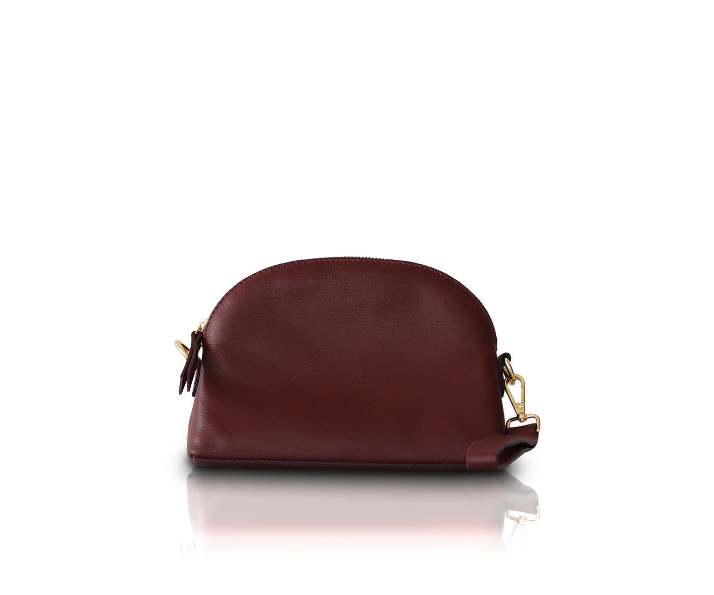 Leather NDM Makeup Bags | Burgundy