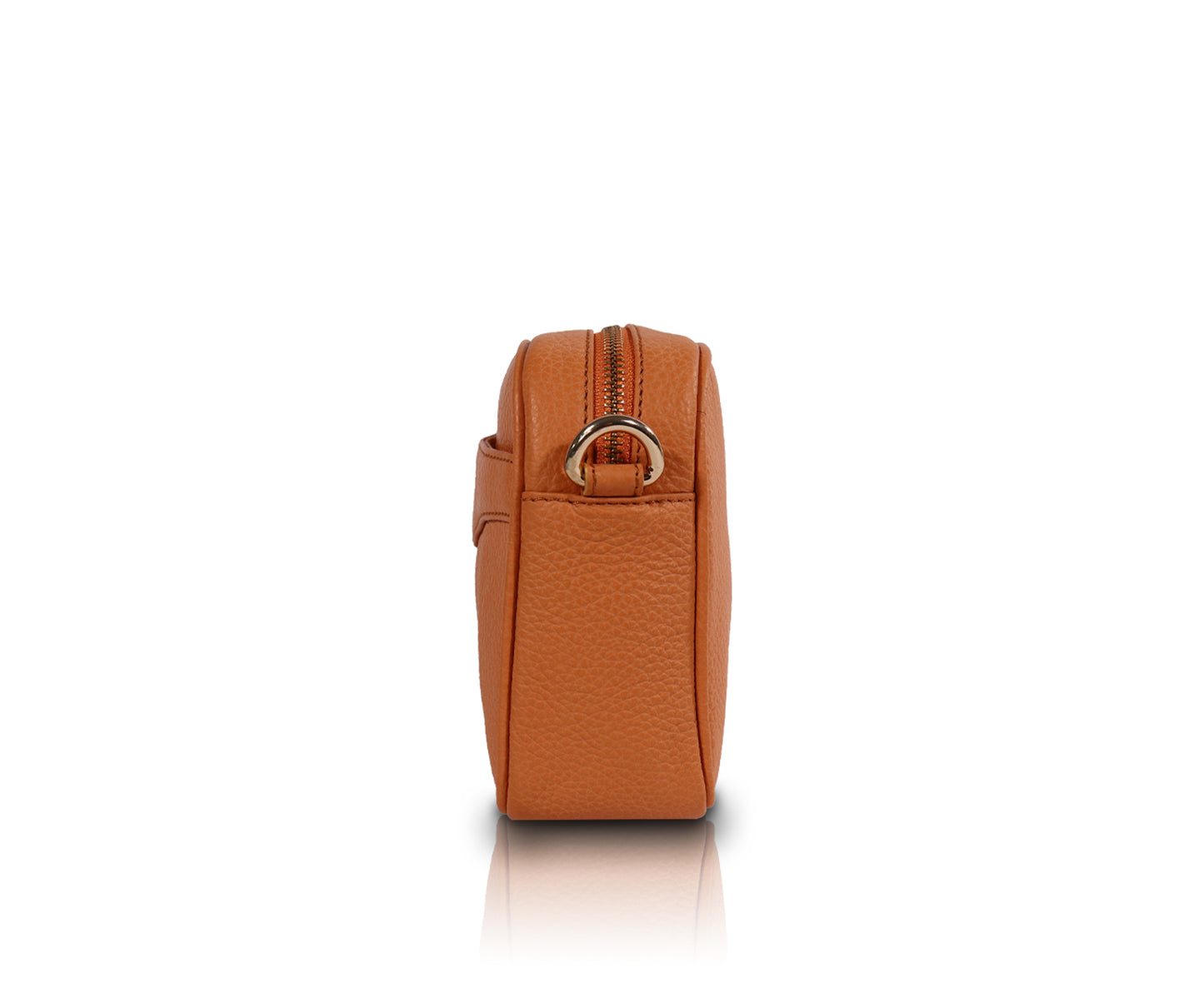 Leather Camera Bag - Orange
