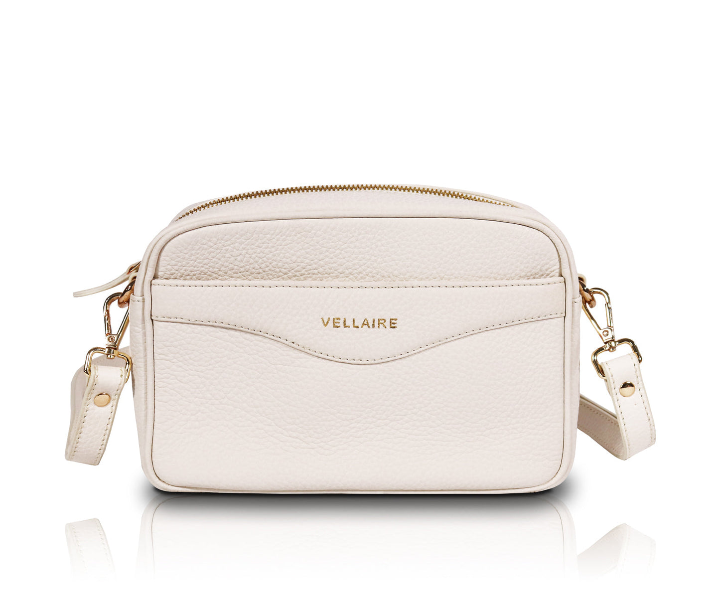 Leather Camera Bag - White