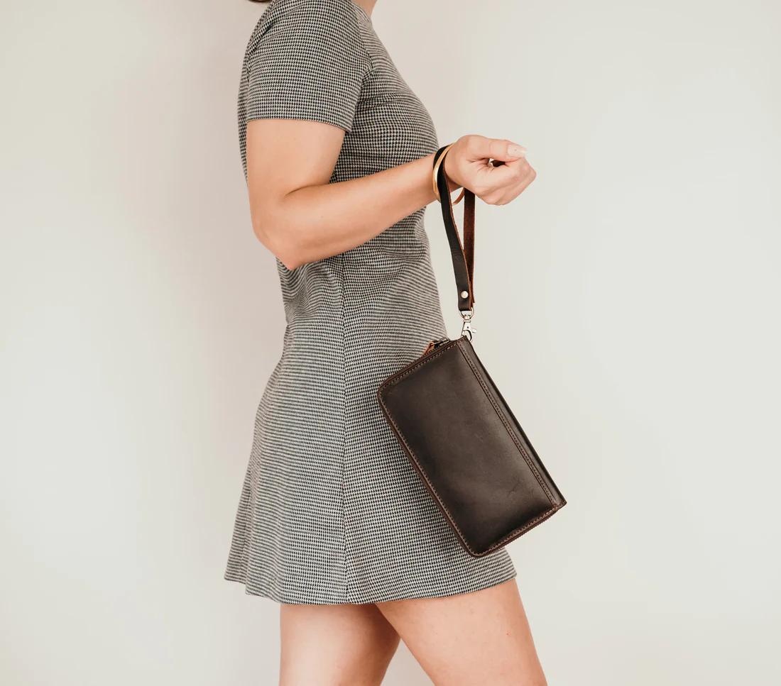 Leather Women Zipper Wallet | B