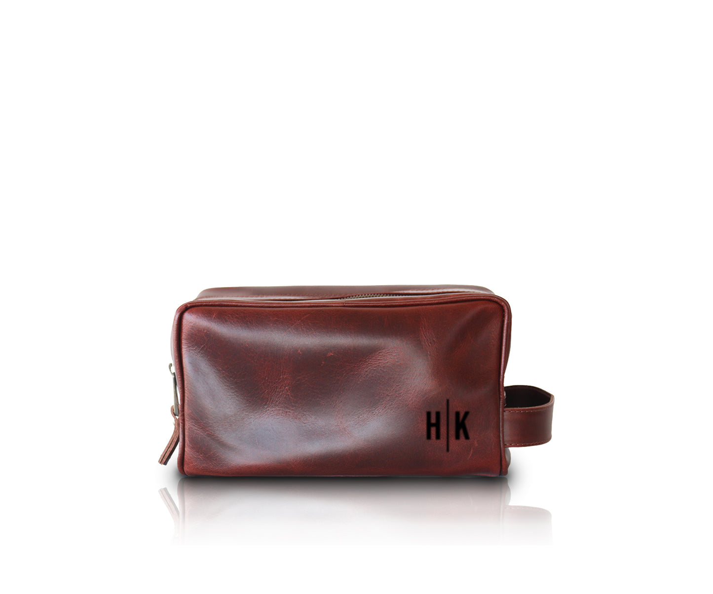 Leather Double Section Toiletry Bag | DB