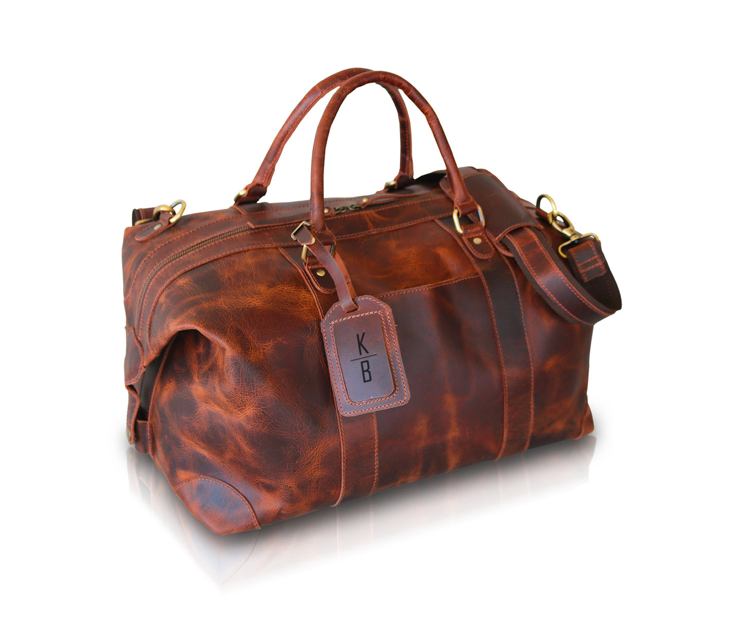 Leather Weekender Duffle Bag | LB