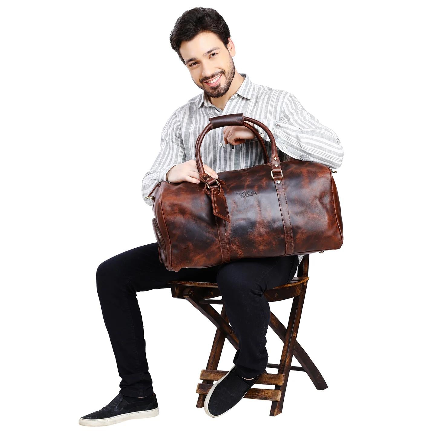 Leather Duffle Bag X-Large | DB