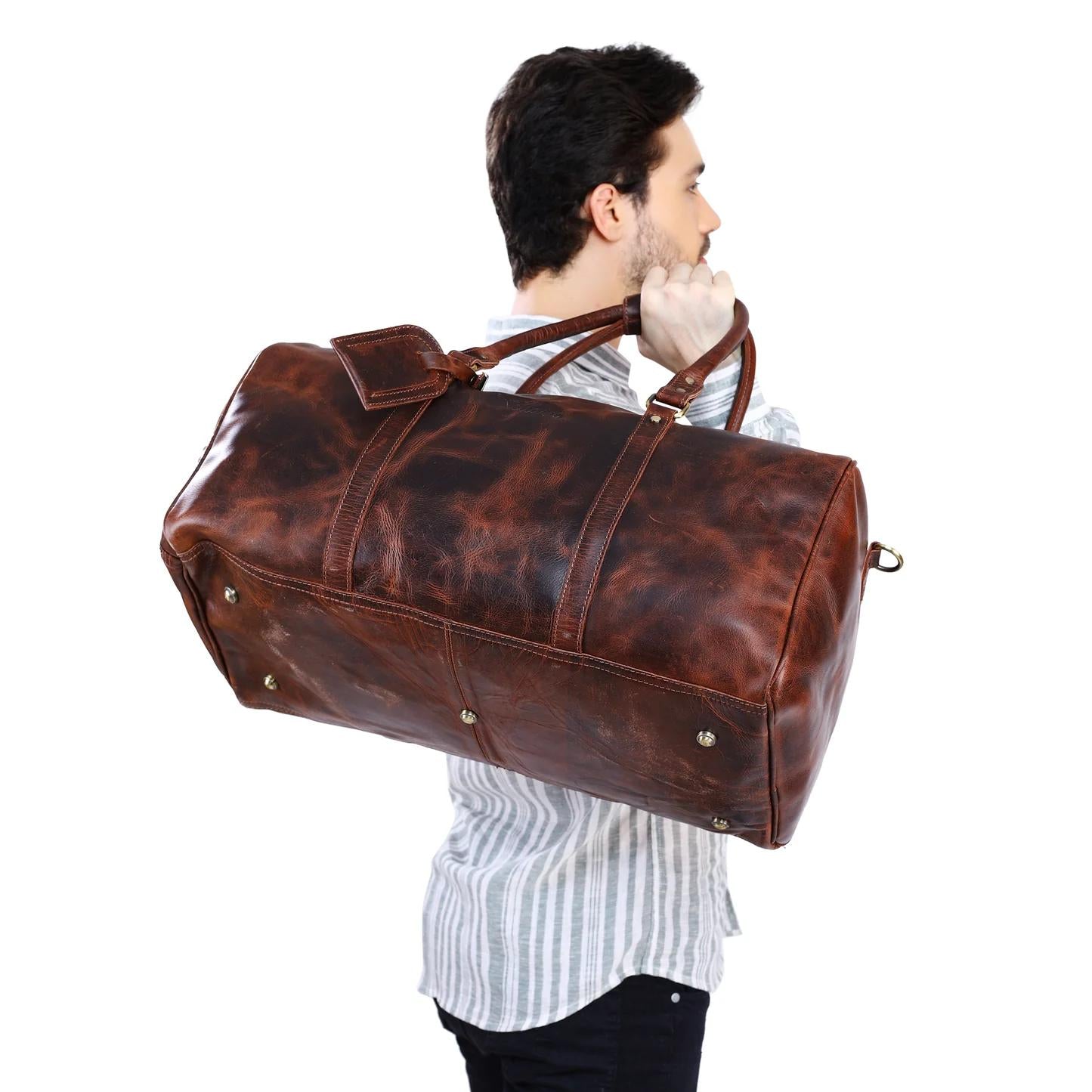 Leather Duffle Bag X-Large | LB