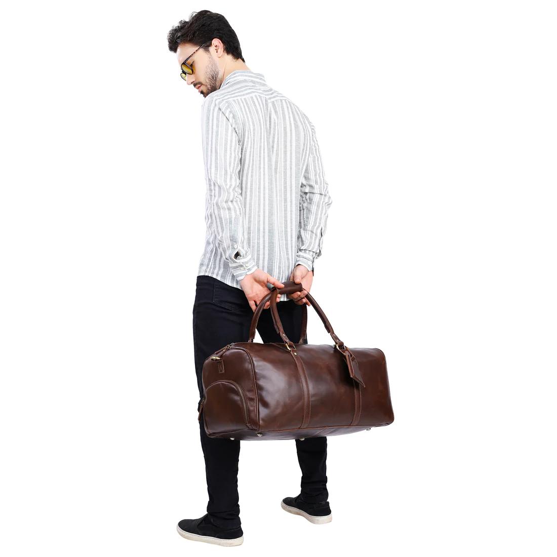 Leather Duffle Bag X-Large | B