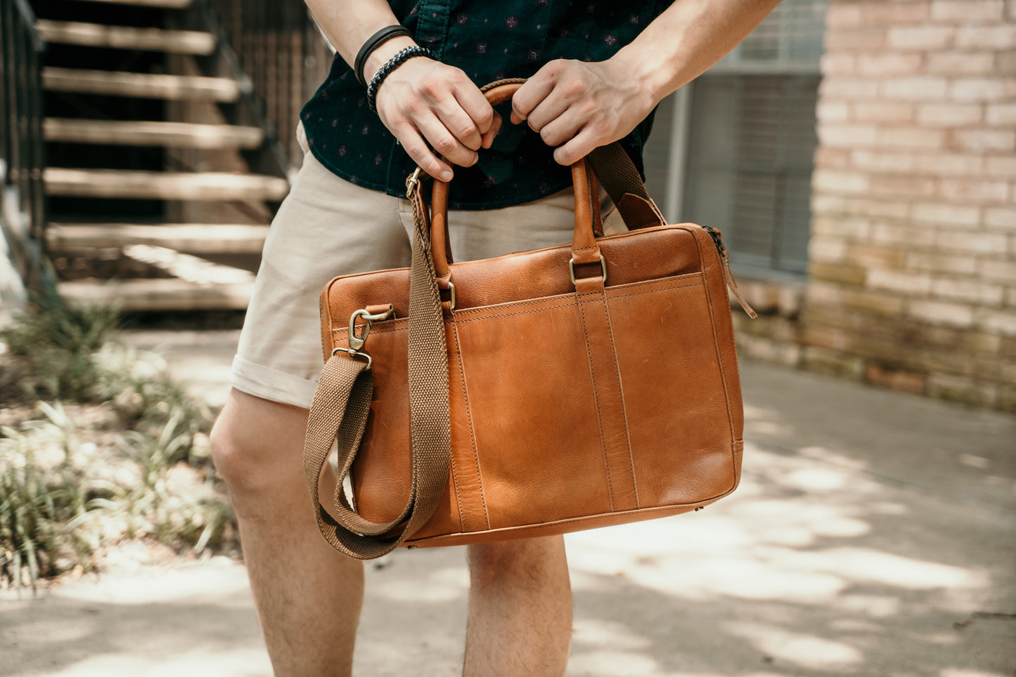 leather briefcase