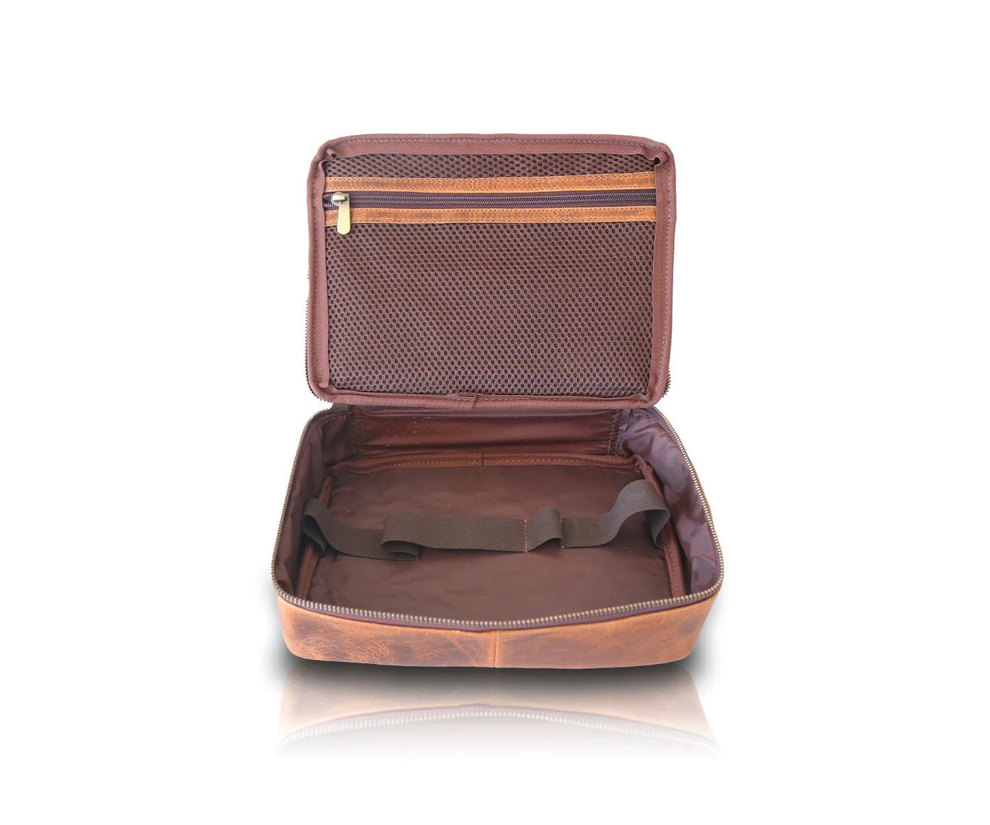 Mens Leather Travel Organizer Bag