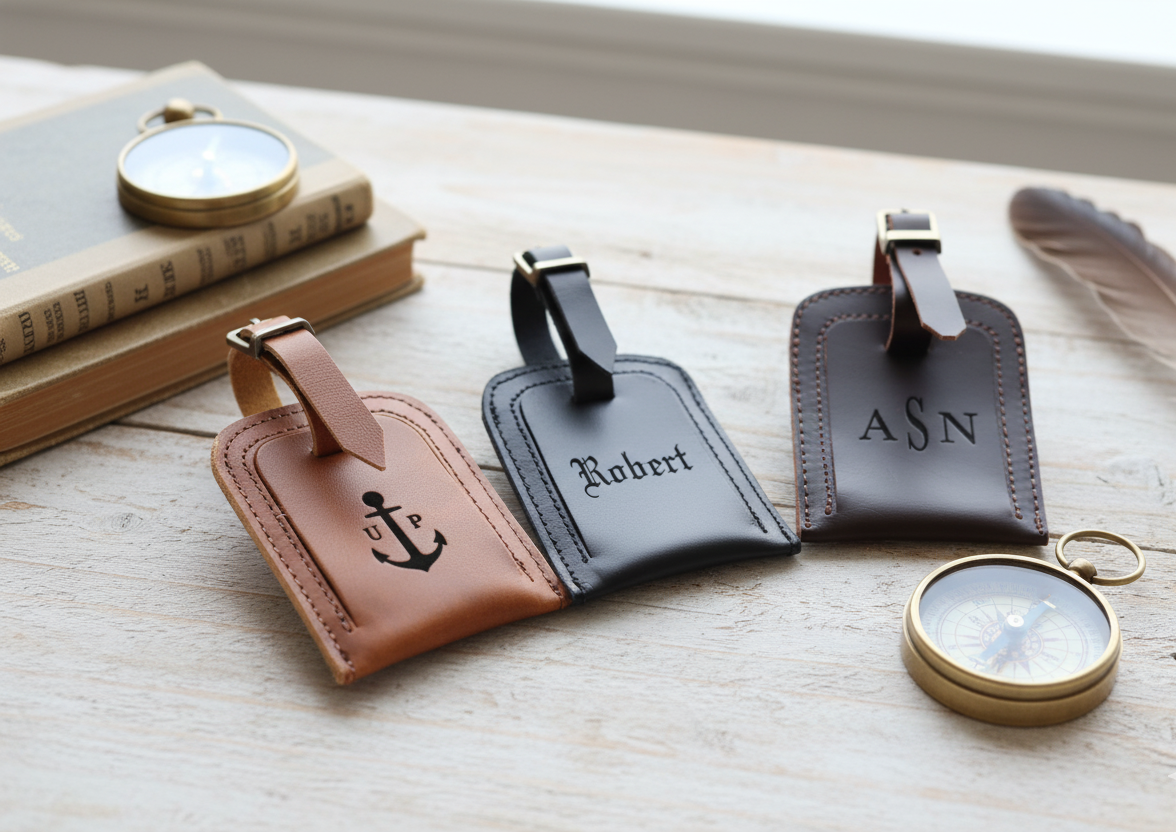 Leather Luggage Tag - for 100 pieces