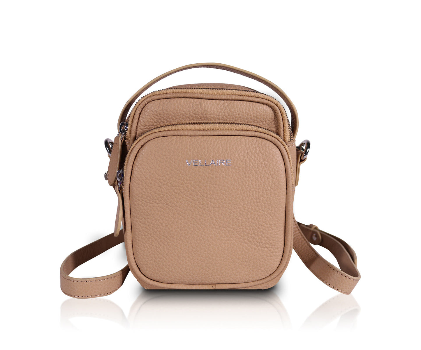 Leather Sling Bag | Cream