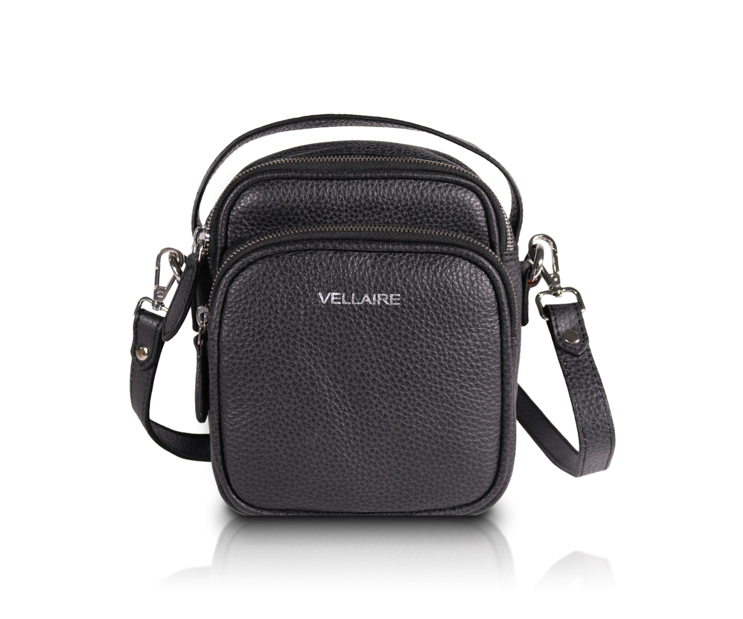 Leather Sling Bag | Black