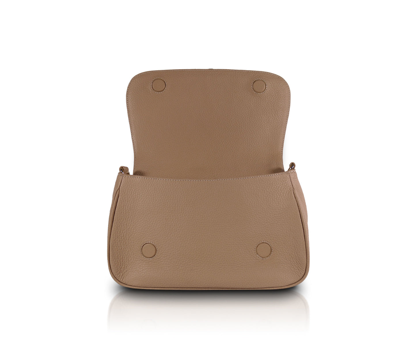 Leather Chic Shoulder Bag | Coffee